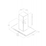 Elica MOON ISLAND 90厘米 煙囪式抽油煙機 (690m³/h)